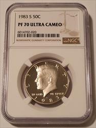 1983 S Kennedy Half Dollar Proof PF70 UC NGC