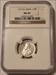 India - British - George V 1917 (C) Silver 1/4 Rupee MS64 NGC