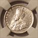 India - British - George V 1917 (C) Silver 1/4 Rupee MS64 NGC