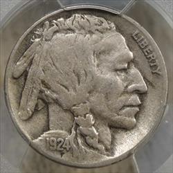 1924-S Buffalo Nickel, Better Date, PCGS VF-25, Original and Problem Free