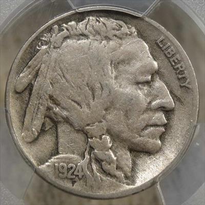 1924-S Buffalo Nickel, Better Date, PCGS VF-25, Original and Problem Free