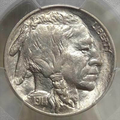 1914 Buffalo Nickel, Choice Uncirculated PCGS MS-63, Flashy Original BU