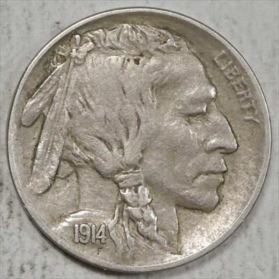 1914-D Buffalo Nickel, PCGS/CAC AU-55, Scarce CAC