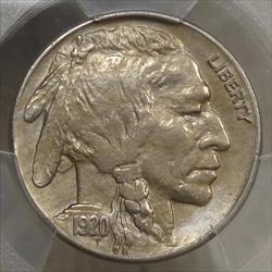 1920-S Buffalo Nickel, Choice Almost Uncirculated, Sharp Strike, PCGS Certified