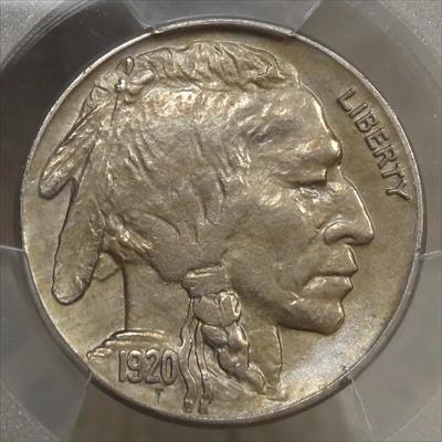 1920-S Buffalo Nickel, Choice Almost Uncirculated, Sharp Strike, PCGS Certified
