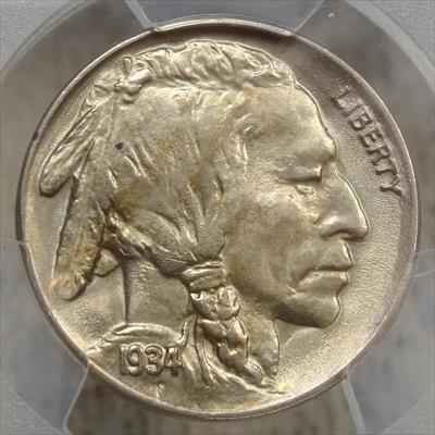 1934 Buffalo Nickel, Gem Uncirculated PCGS MS-65