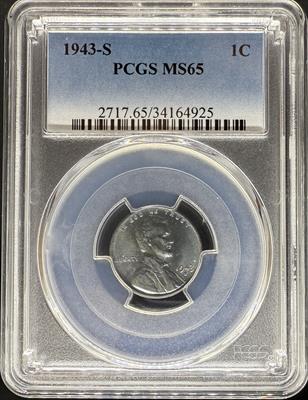 1943-S Lincoln Cent MS65 PCGS