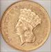 1863 $3 Princess AU58 NGC