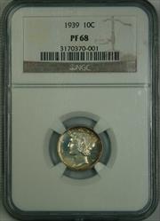 1939 Mercury Dime PF68 NGC
