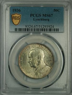 1936 50C Lynchburg MS67 PCGS