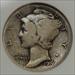 1916-D Mercury Dime, Key Date, Good+, Old ANACS Soapbox, PQ Coin for Grade