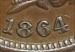 1864-L Indian Cent, PCGS AU-55, RPD, Snow-15, Well Struck