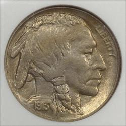 1913-S Type Two Buffalo Nickel, ANACS MS-60, Certified Key Date