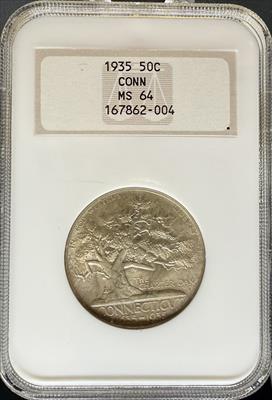 1935 50C Connecticut MS64 NGC