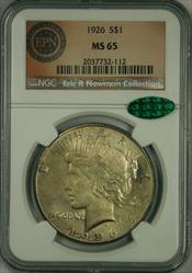 1926 Peace Dollar MS65 NGC CAC