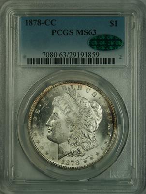 1878-CC Morgan Dollar MS63 PCGS CAC