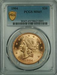 1904 $20 Liberty MS65 PCGS