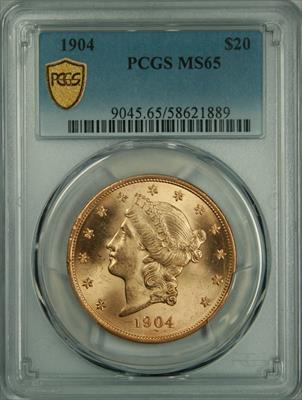 1904 $20 Liberty MS65 PCGS