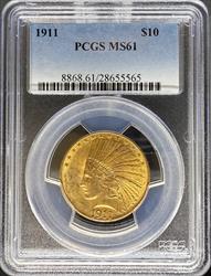 1911 $10 Indian MS61 PGCS