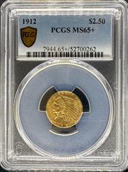1912 $2.5 Indian MS65+ PCGS M65+