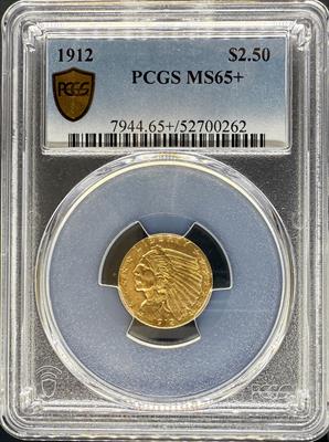 1912 $2.5 Indian MS65+ PCGS M65+