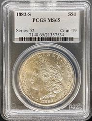 1882-S Morgan Dollar MS65 PCGS