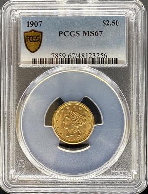 1907 $2.5 Liberty MS67 PCGS