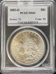 1885-O Morgan Dollar MS65 PCGS