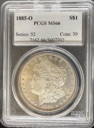 1885-O Morgan Dollar MS66 PCGS