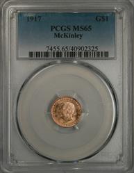 1917 G$1 McKinley MS65 PCGS