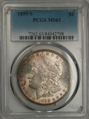 1899-S Morgan Dollar MS63 PCGS