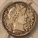 1909  D Barber Quarter XF45 PCGS Toned