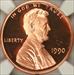 1990 No S Lincoln Cent PF69UCAM NGC
