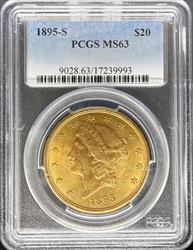 1895-S $20 Liberty MS63 PCGS