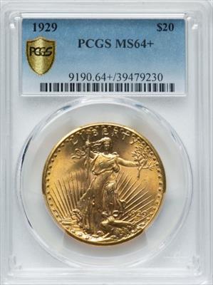 1929 $20 St Gaudens MS64+ PCGS
