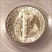 1943 D Mercury Dime MS66 FB PCGS OGH