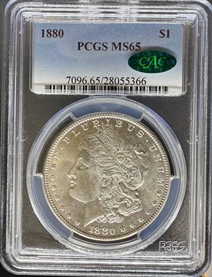 1880 Morgan Dollar MS65 PCGS CAC