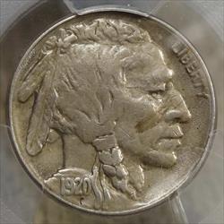 1920-S Buffalo Nickel, Choice Extremely Fine, Sharp Strike, PCGS XF-45