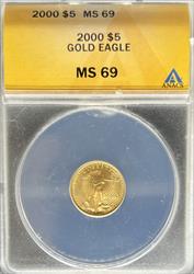 2000 G$5 Eagle MS69 ANACS