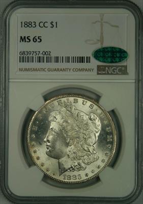 1883-CC Morgan Dollar MS65 NGC