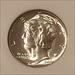 1944 Mercury Dime MS67 NGC Blast White