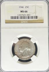 1946 Washington Quarter MS66 NGC