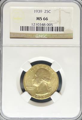 1939 Washington Quarter MS66 NGC