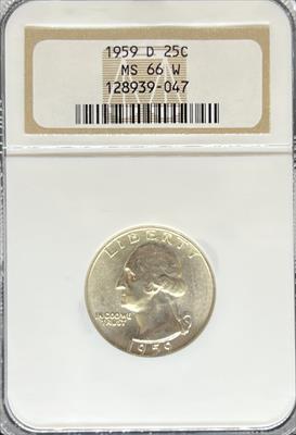 1959-D Washington Quarter MS66 NGC