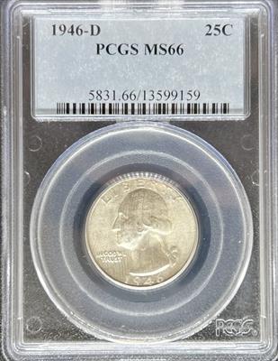 1946-D Washington Quarter MS66 PCGS