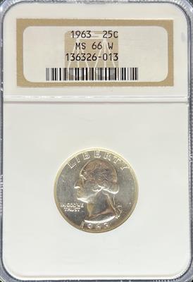1963 Washington Quarter MS66 NGC