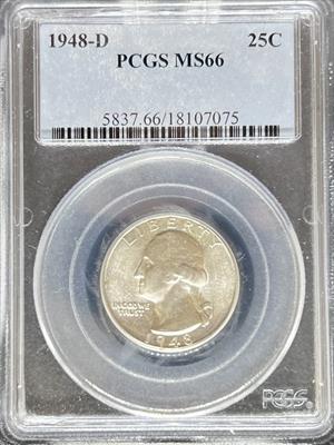 1948-D Washington Quarter MS66 PCGS