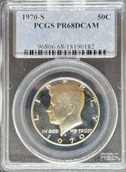 1970-S Kennedy Half Dollar PR68DCAM PCGS