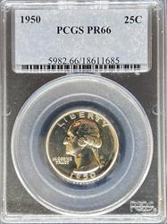 1950 Washington Quarter PR66 PCGS
