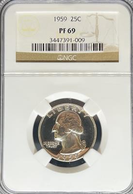 1959 Washington Quarter PF69 NGC